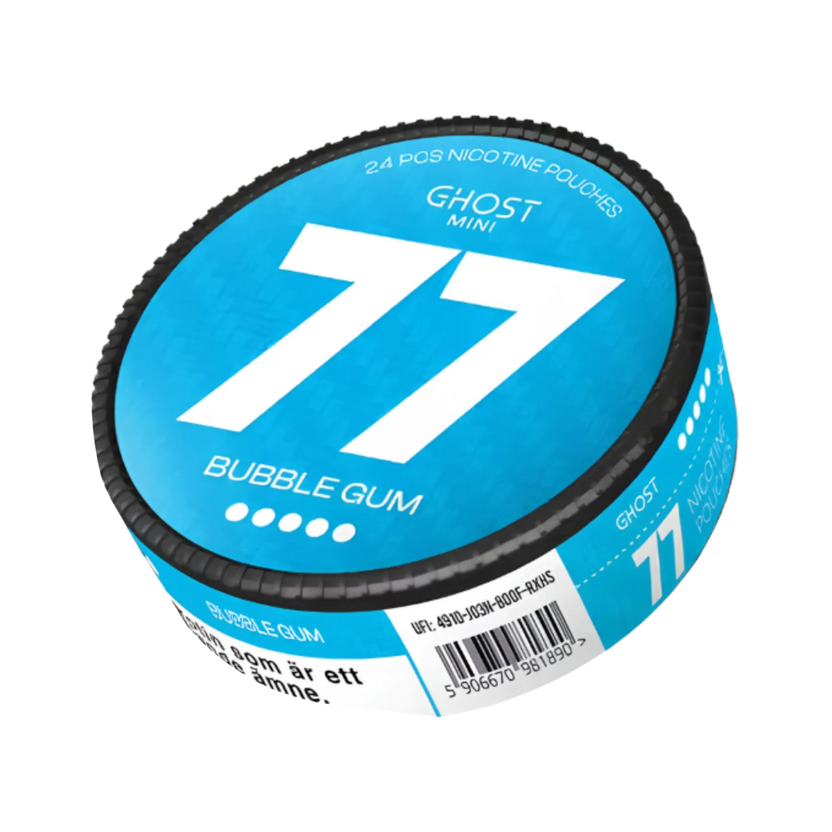 77 Ghost Bubble Gum Mini can, front