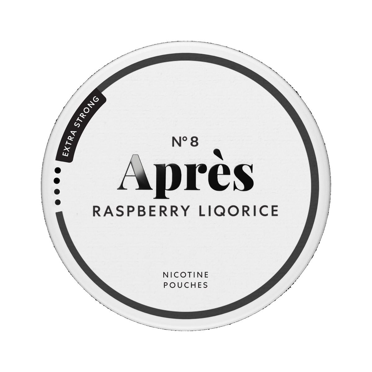 APRÈS Raspberry Liqorice Extra Strong, Dose, Vorderansicht