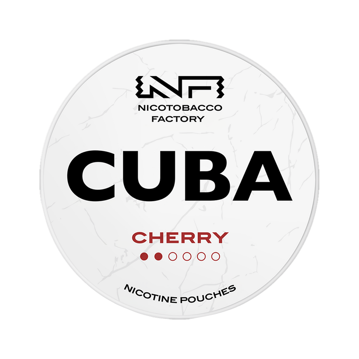 CUBA White Cherry can, front