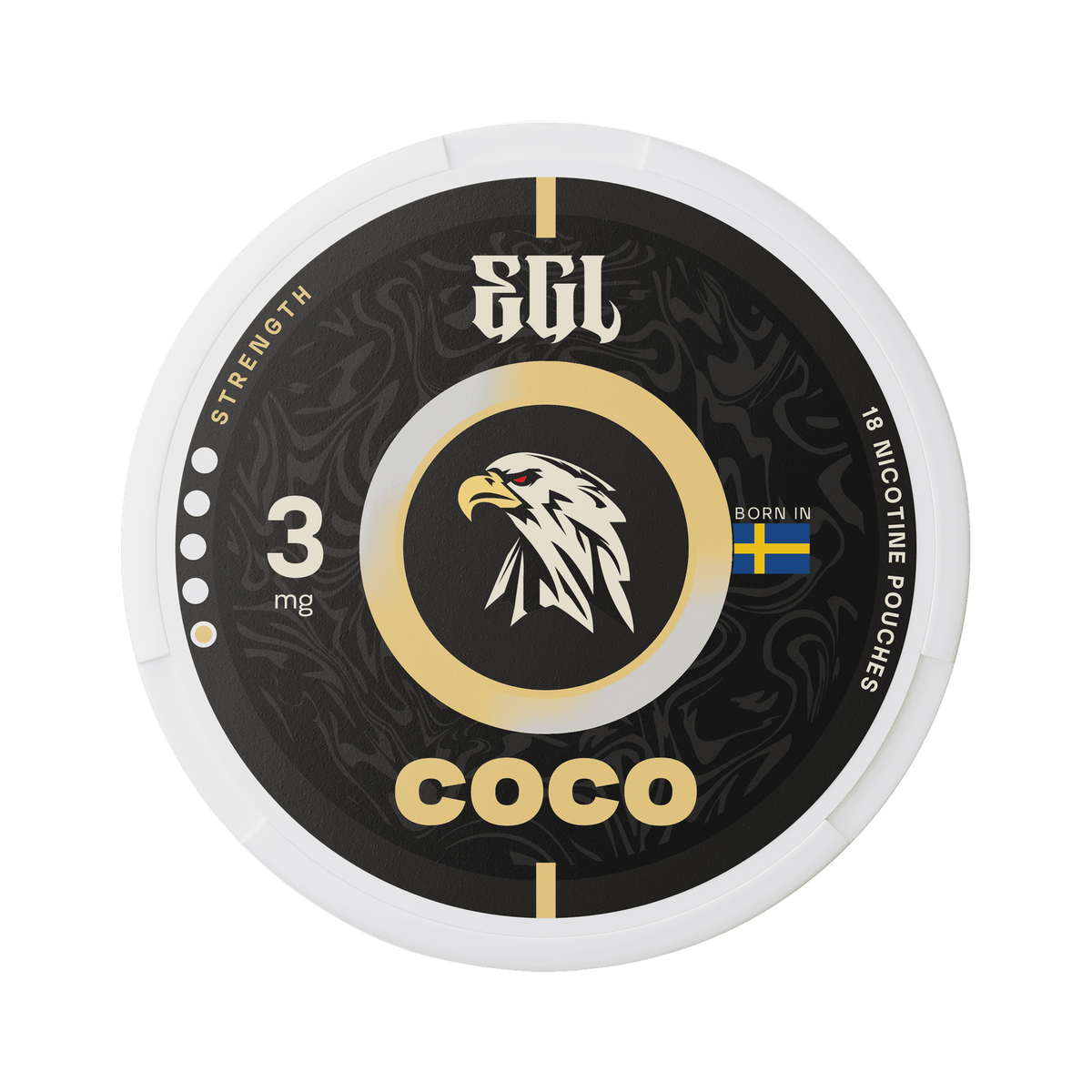 EGL Coco, Dose, Vorderansicht