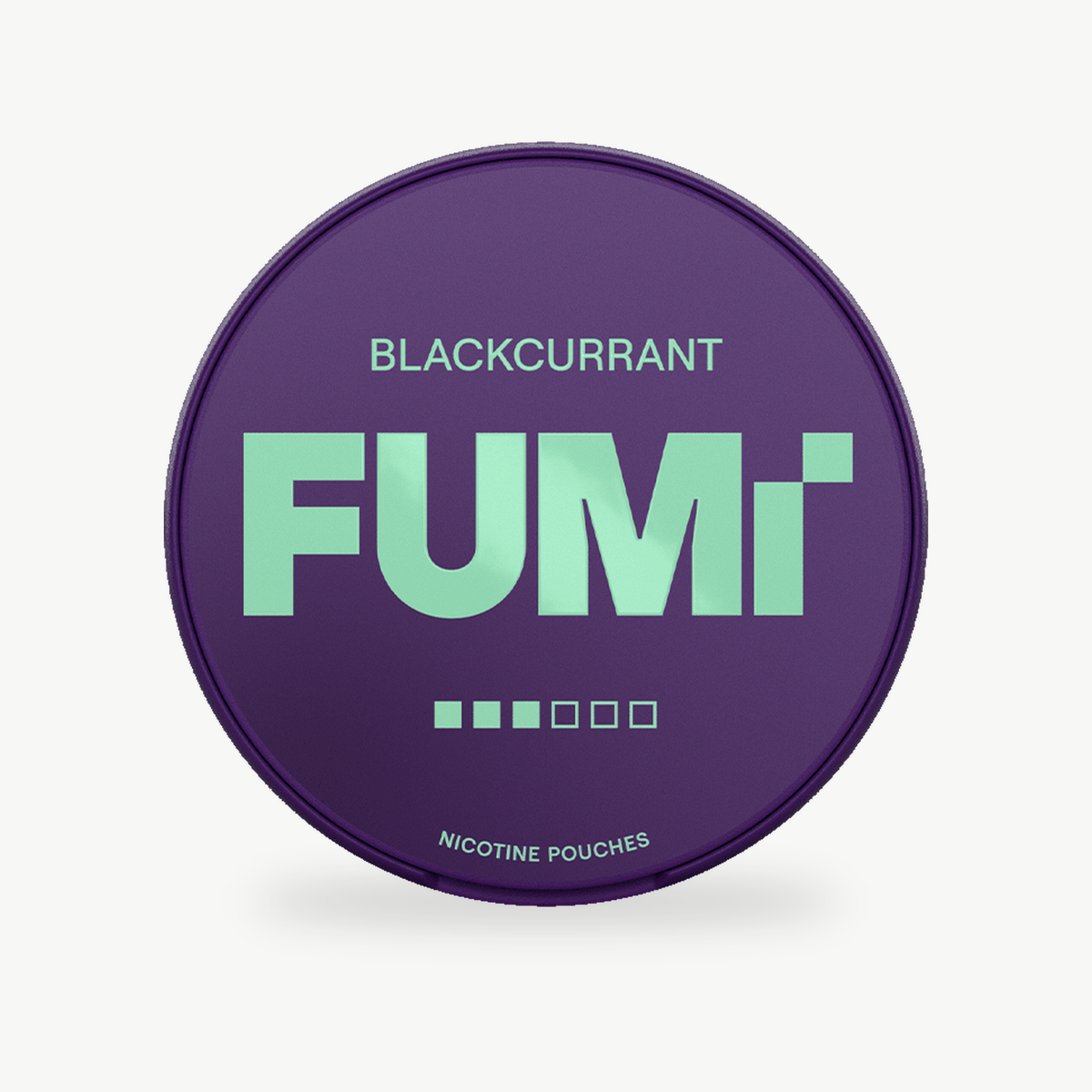 FUMI Blackcurrant 8mg can, front