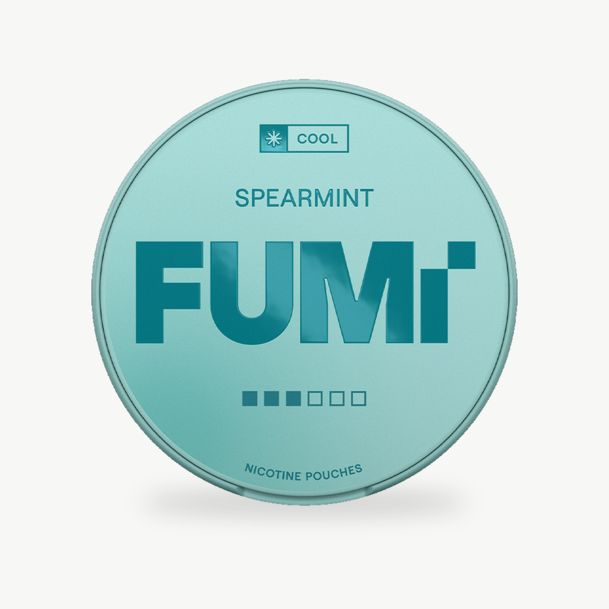 FUMI Spearmint 8mg can, front
