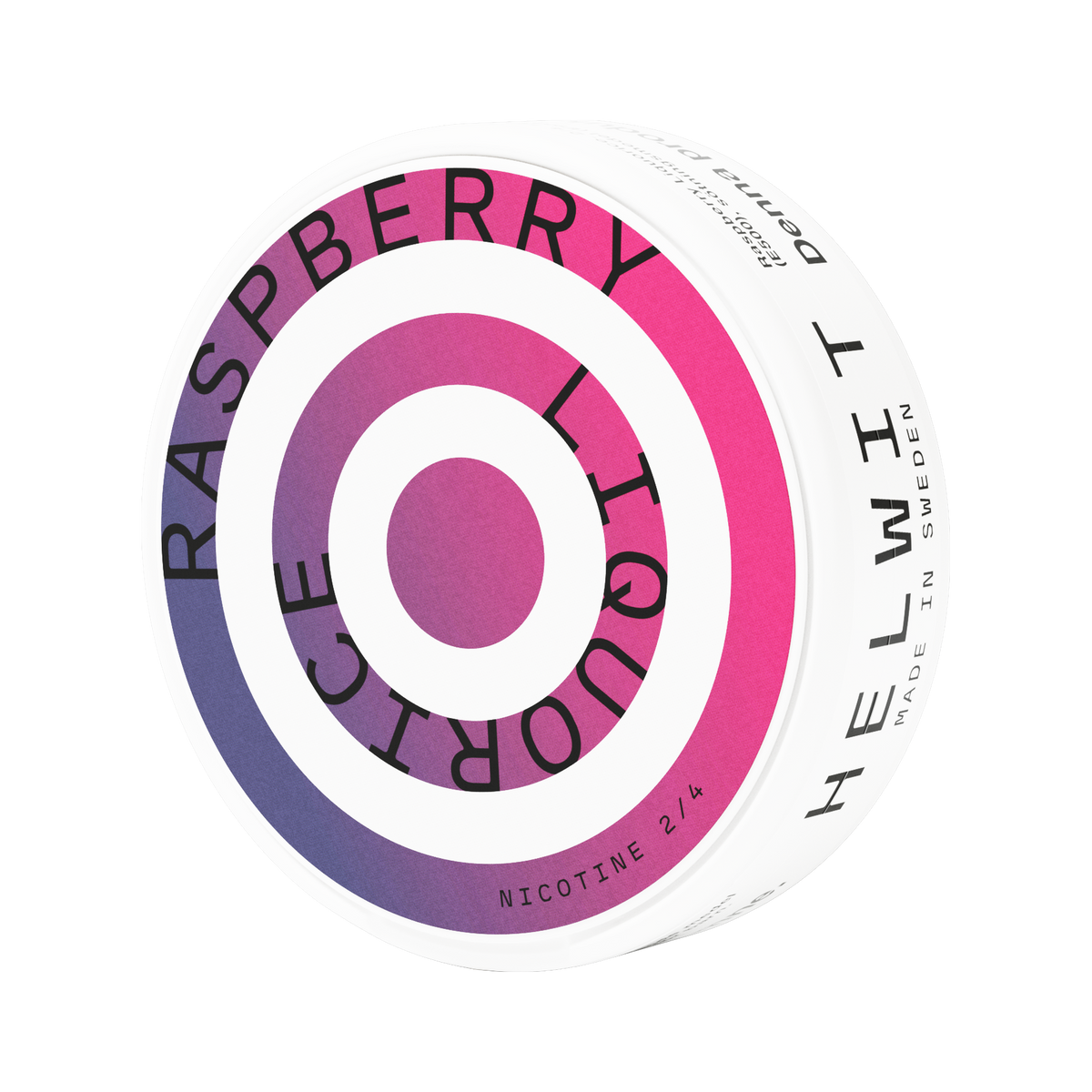 HELWIT Raspberry Liquorice can, side