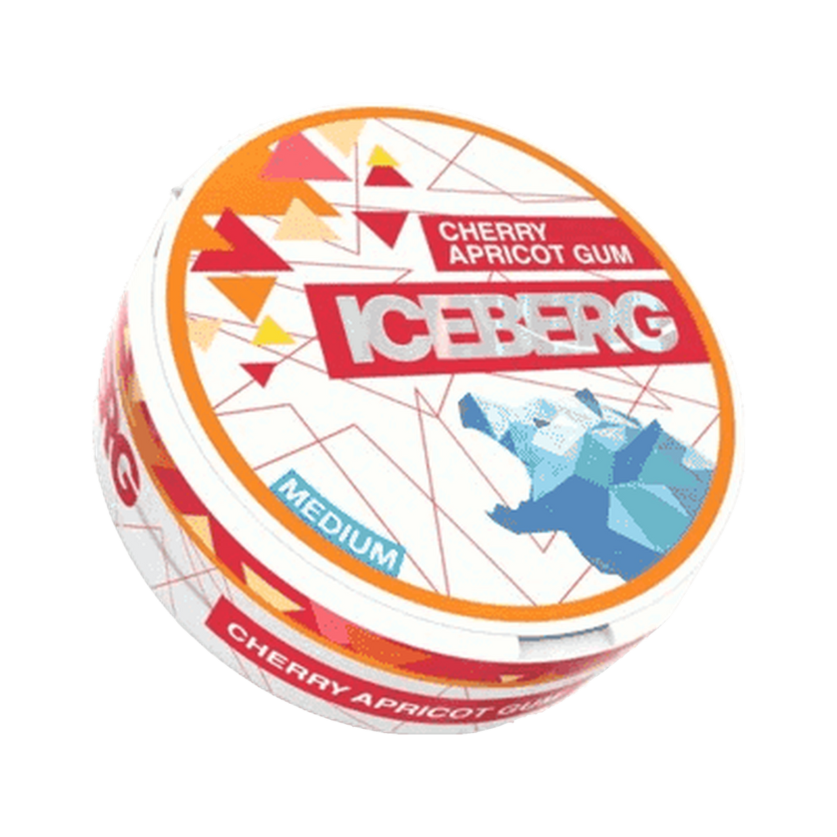 ICEBERG Cherry Apricot Gum Medium (Outlet) | Bäst före: 11/11/2026 can, front