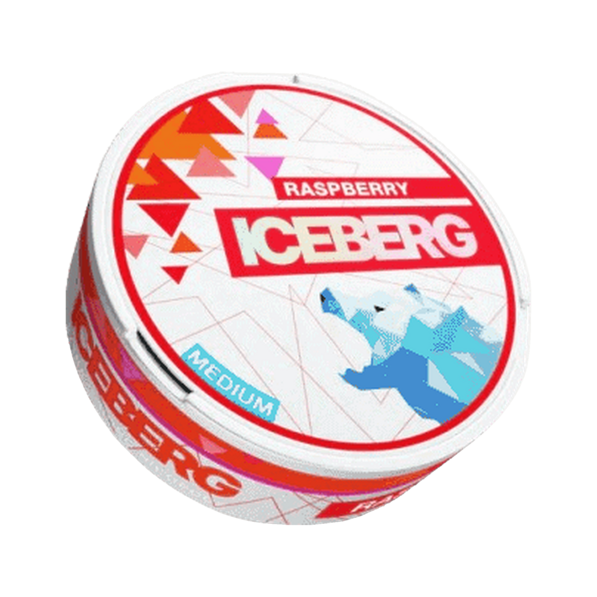 ICEBERG Raspberry Medium (Outlet) can, front