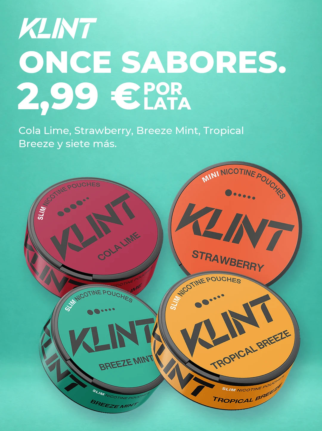 KLINT: once sabores a 2,99 € por lata