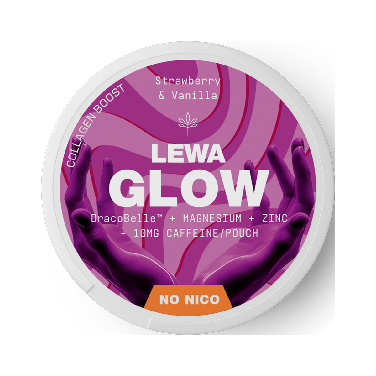 LEWA GLOW Strawberry & Vanilla Caffeine, dosa