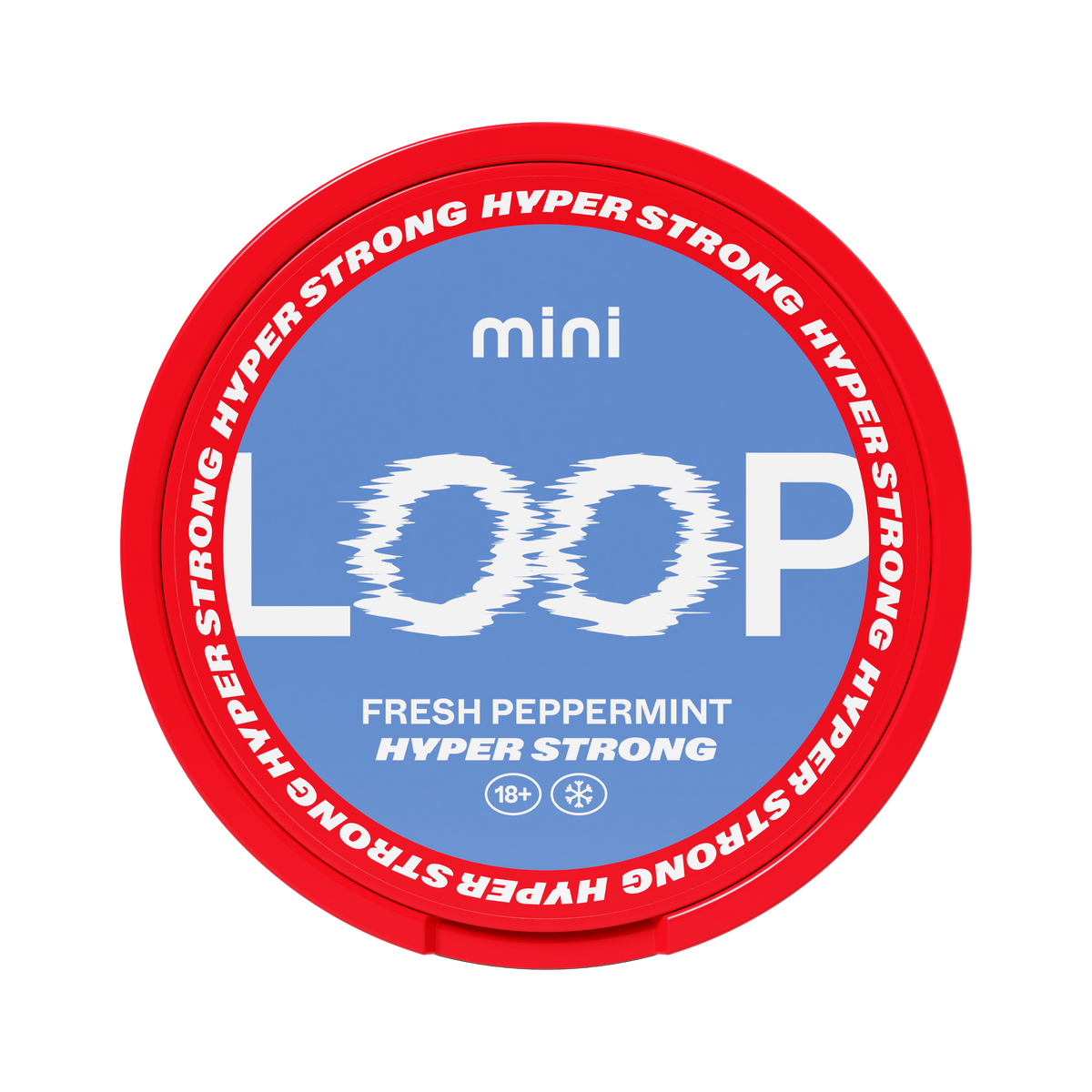 LOOP Fresh Peppermint Mini Hyper Strong, Dose, Vorderansicht