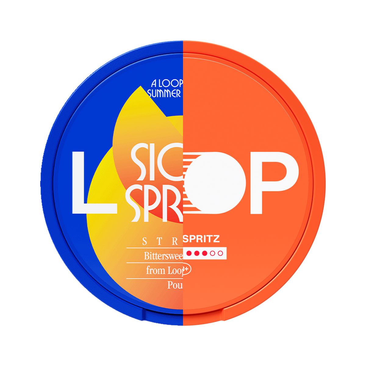 LOOP Sicily Spritz Strong can, old and new design