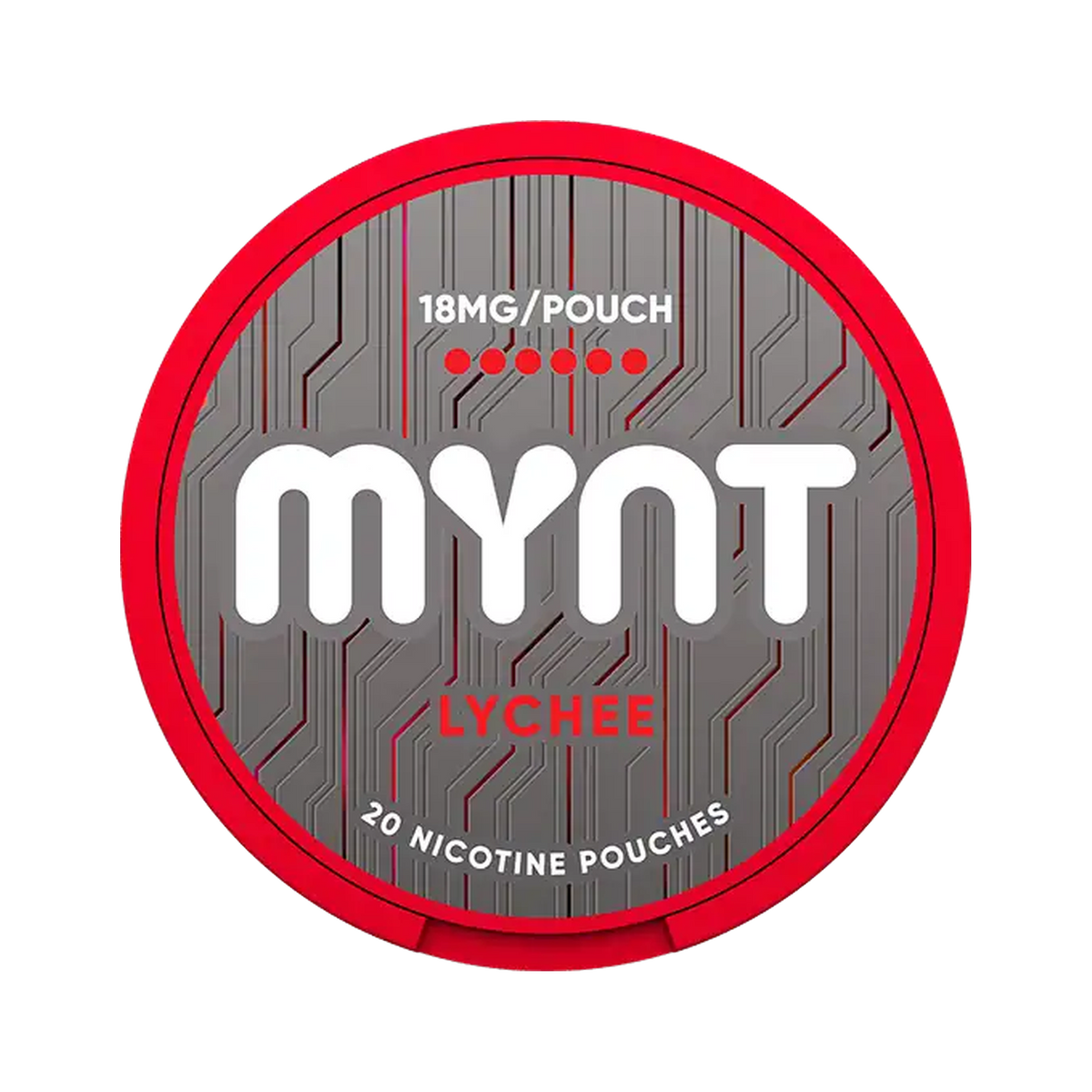 MYNT Lychee 18 mg can, front