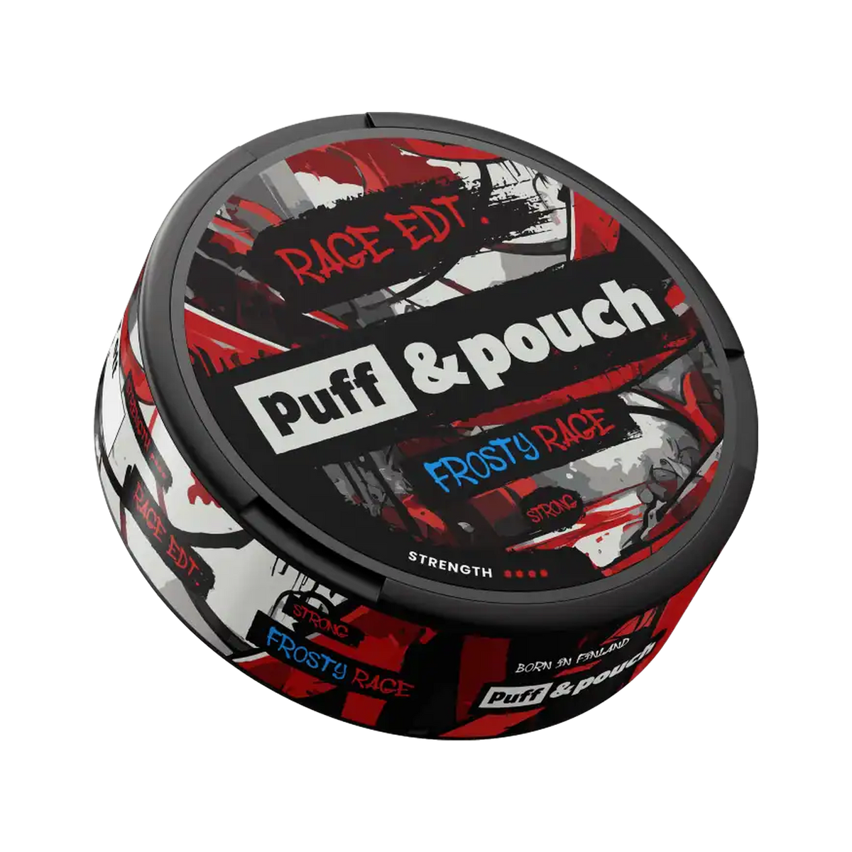 Puff & Pouch Frosty Rage, envase, vista frontal