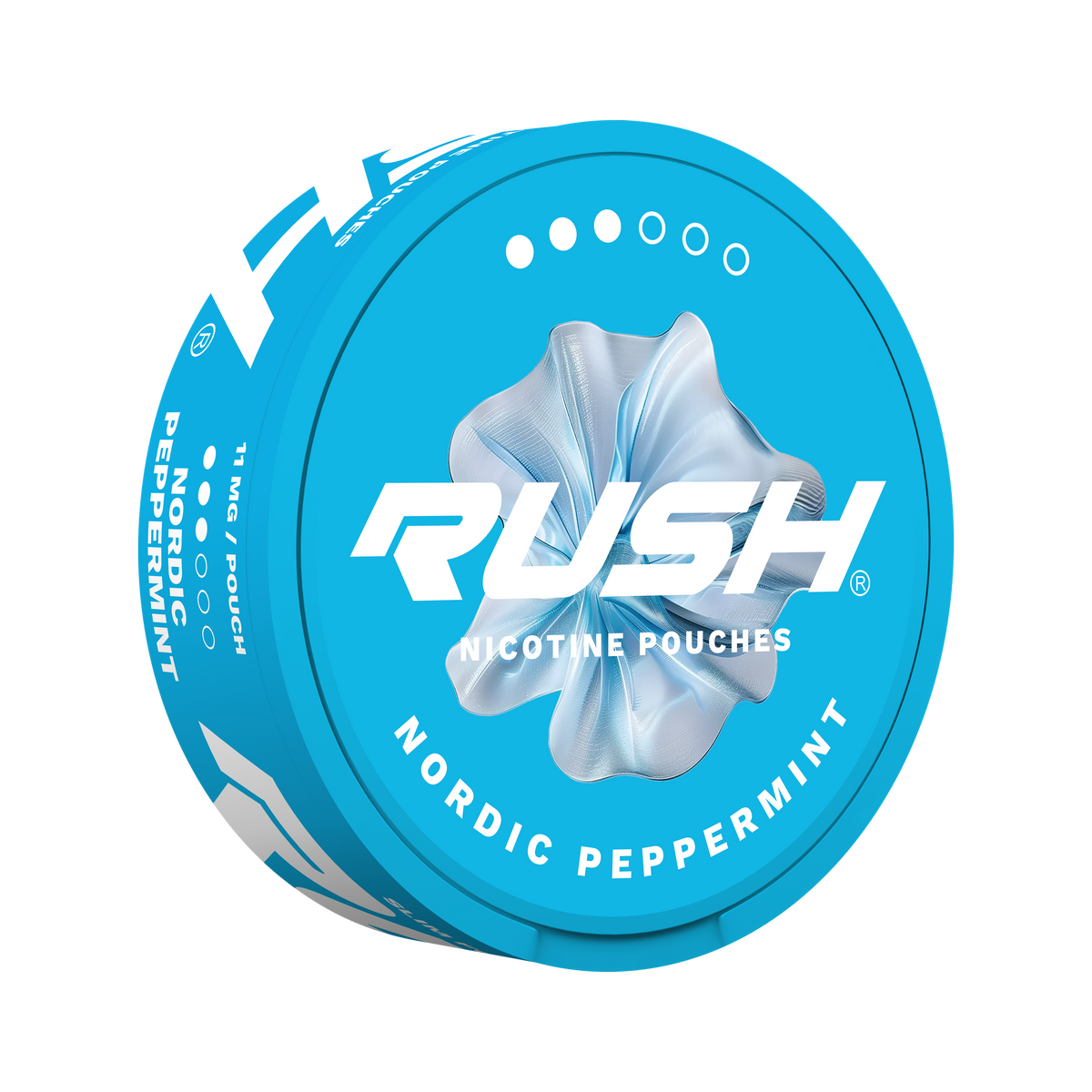 RUSH Pro Nordic Peppermint nikotinpåsar, dosa (3D)