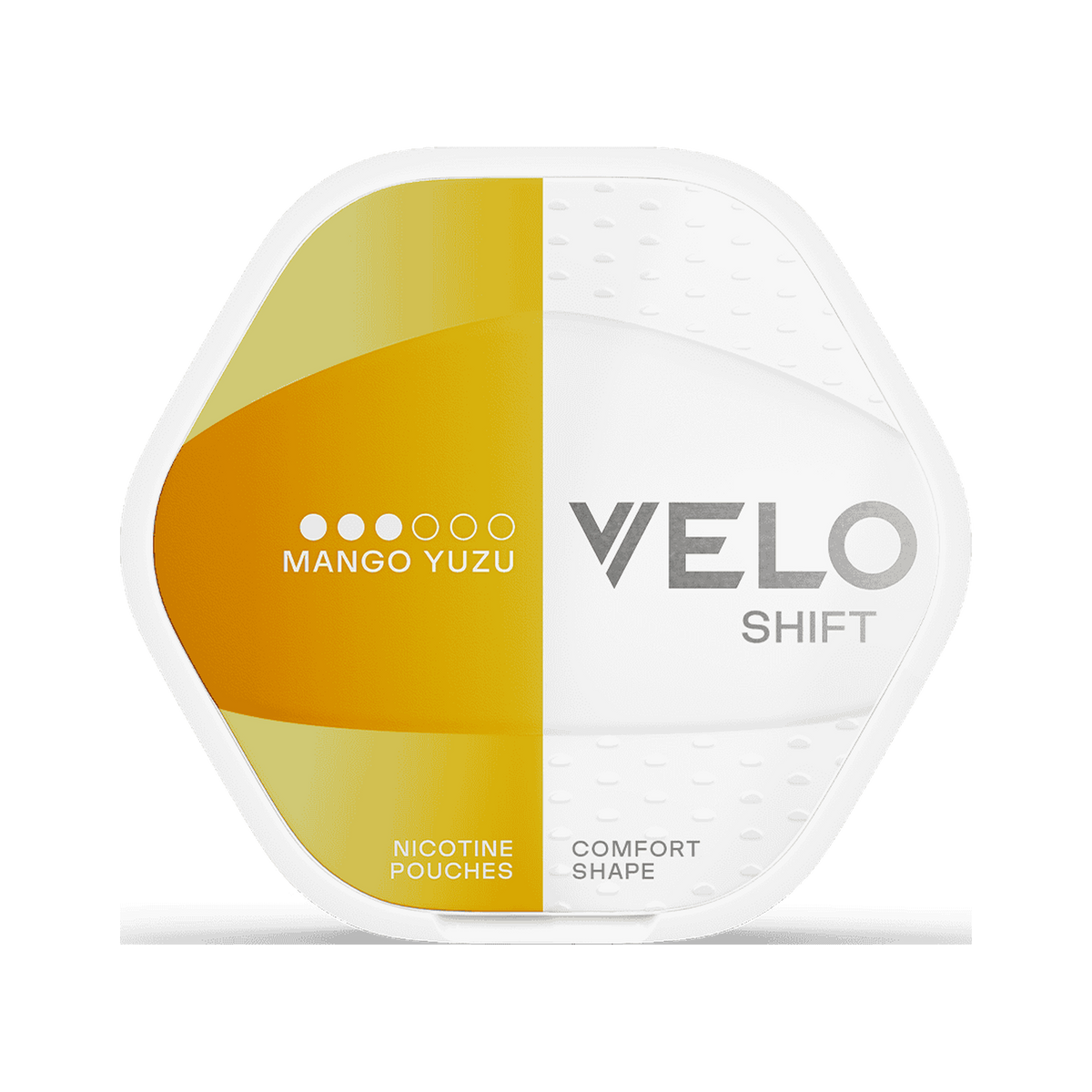 VELO Shift Mango Yuzu nikotinpåsar, envase