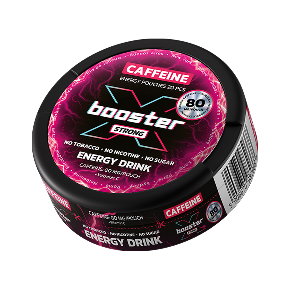 X-BOOSTER Energy Drink Koffein | Bäst före: 24/04/2026 can, front