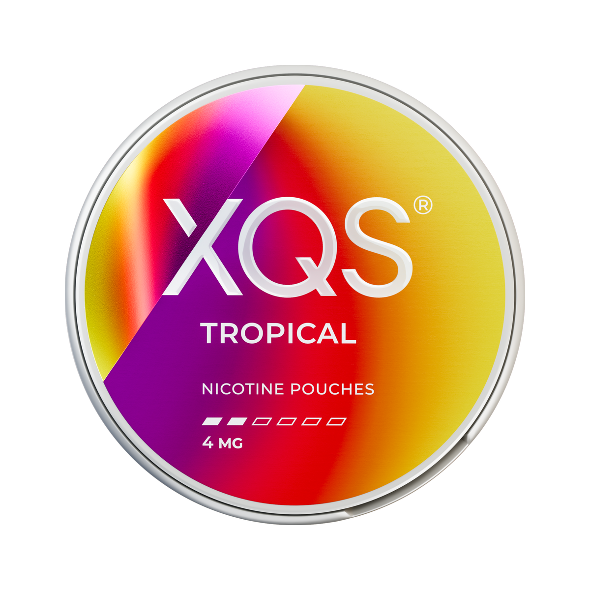 XQS Tropical 4mg, Dose, Vorderansicht