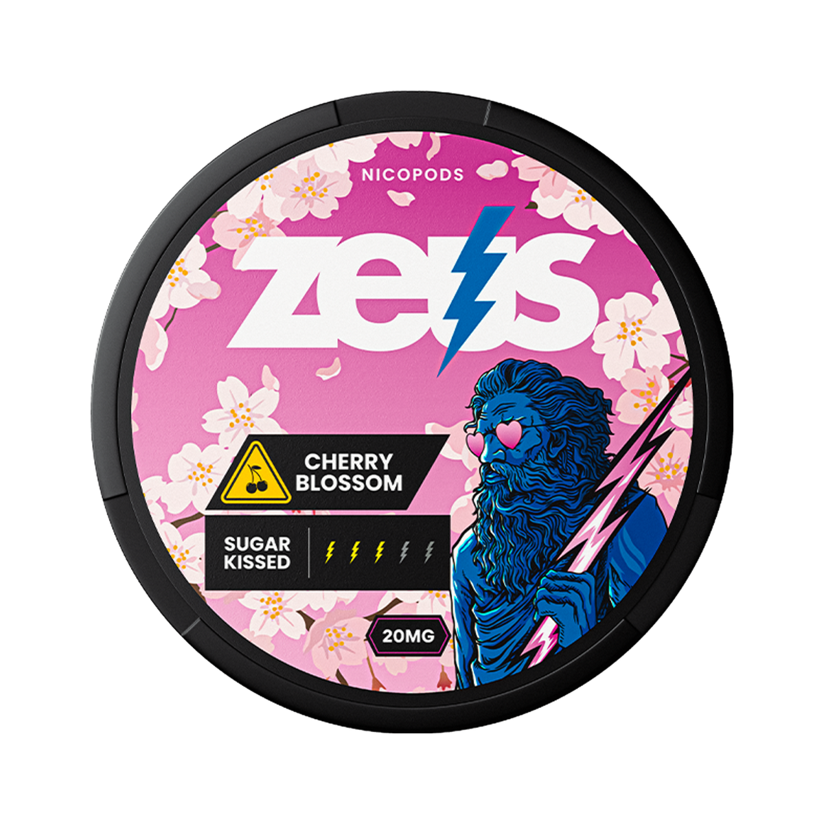 ZEUS Cherry Blossom Strong can, front