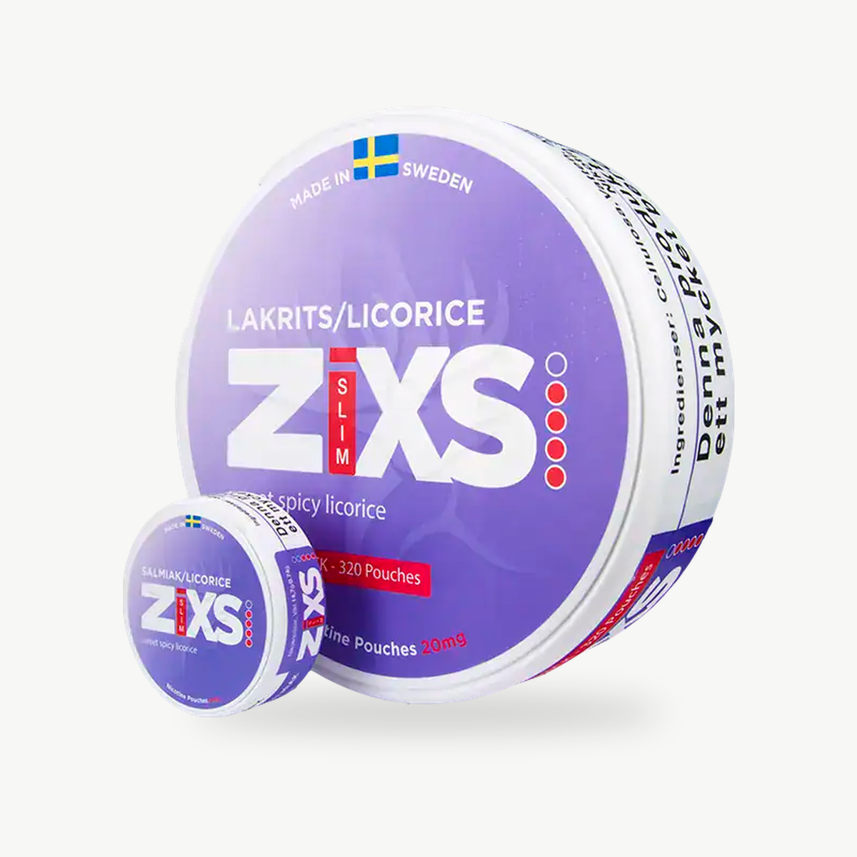 Zixs Licorice Slim Jumbo Can