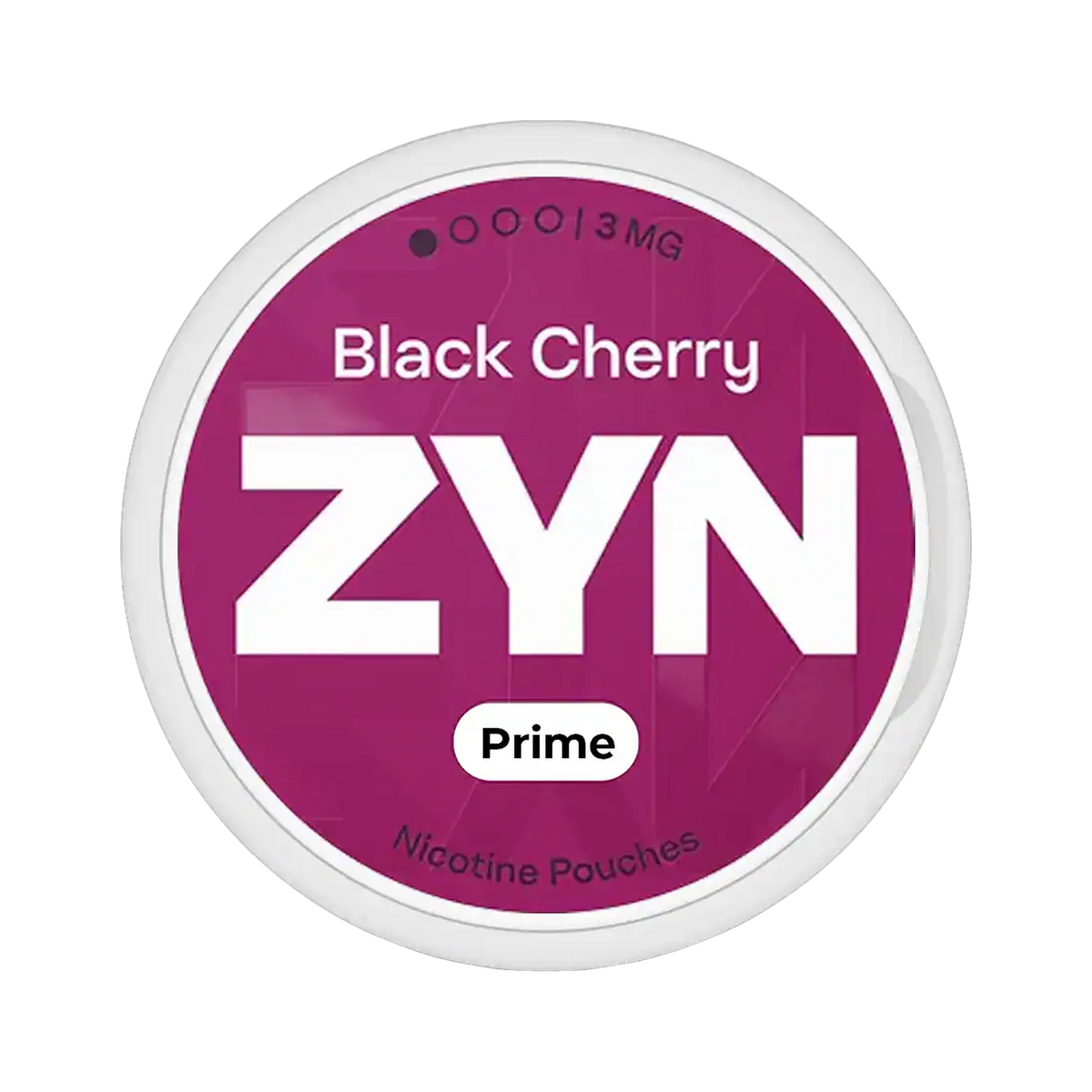 ZYN Black Cherry Prime Mini 3mg (S1) | Bäst före: 13/07/2026 can, front