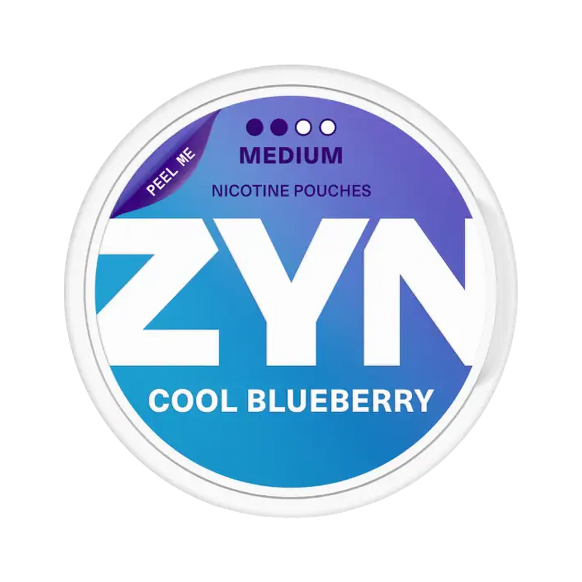 ZYN Cool Blueberry Slim 6mg (S2), Dose, Vorderansicht