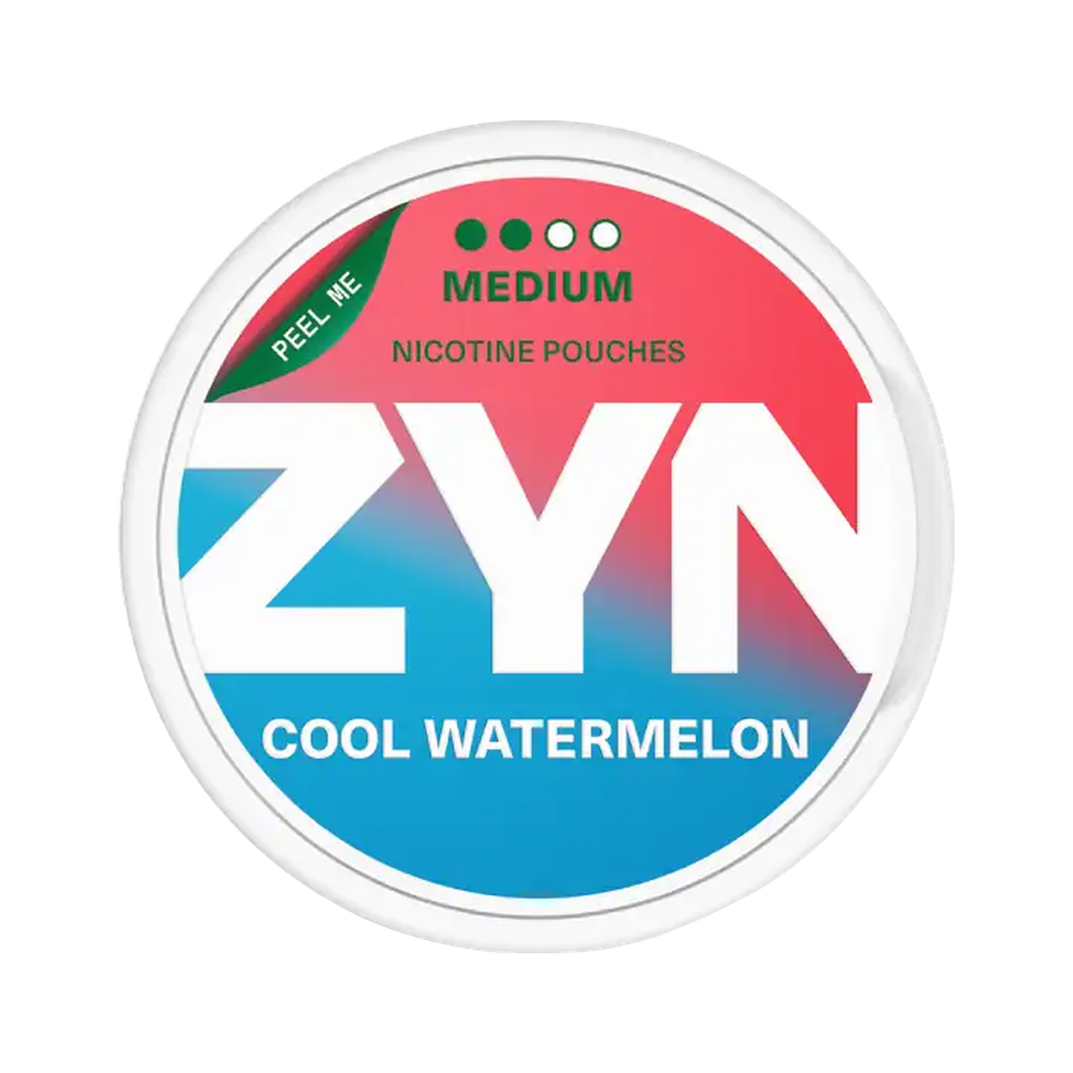 ZYN Cool Watermelon Slim 6mg (S2), Dose, Vorderansicht
