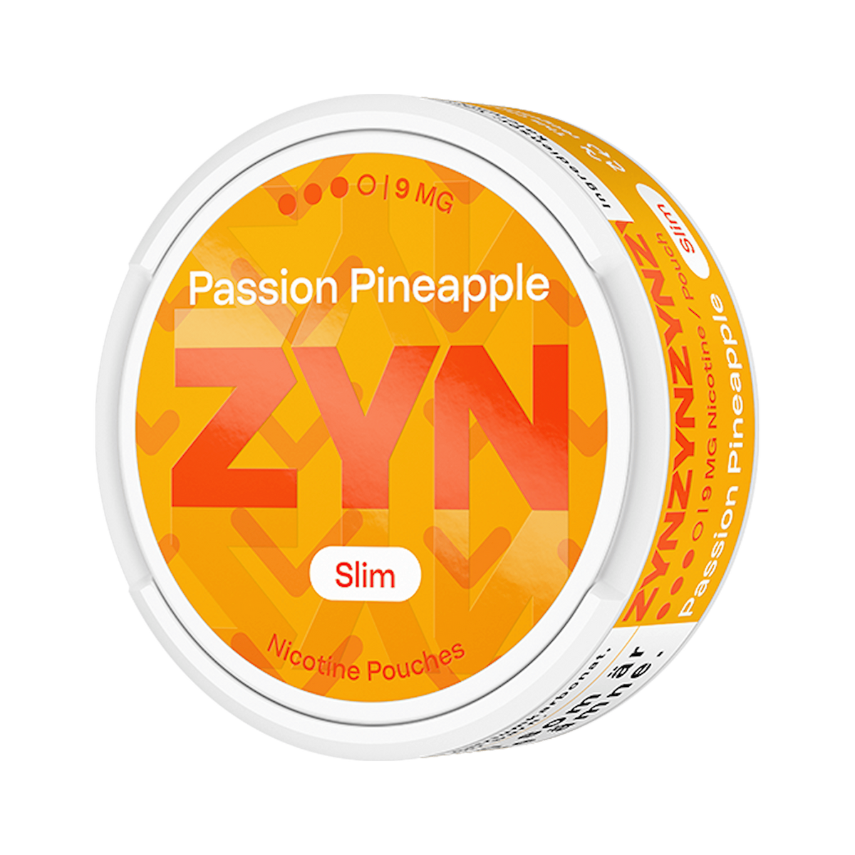 ZYN Passion Pineapple Slim 9mg (S3) nikotinpåsar, Dose (3D)