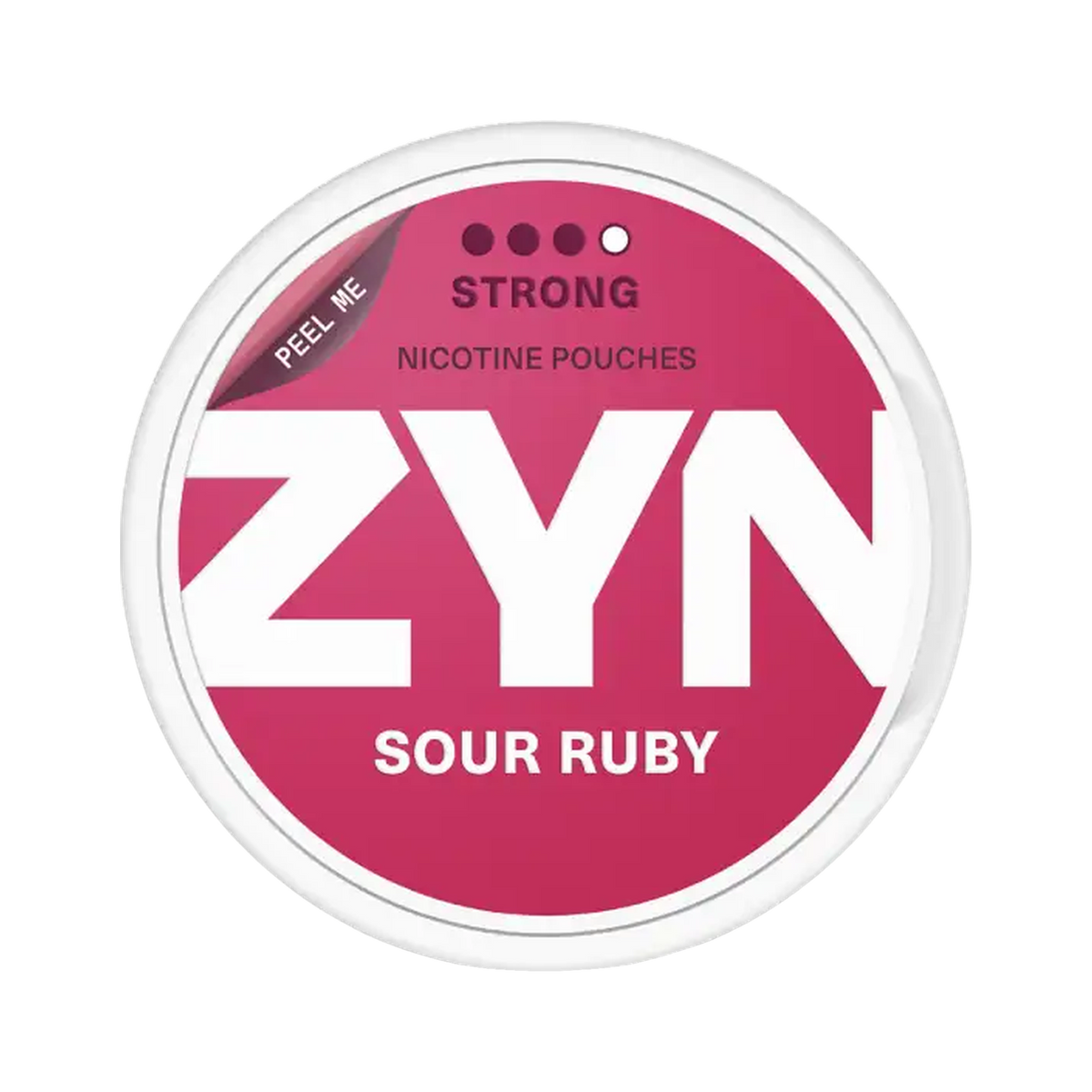 ZYN Sour Ruby Slim 11mg (S3) | Bäst före: 05/05/2026 can, front