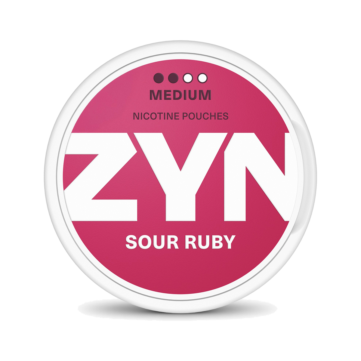 ZYN Sour Ruby Slim 6mg (S2), envase, vista frontal
