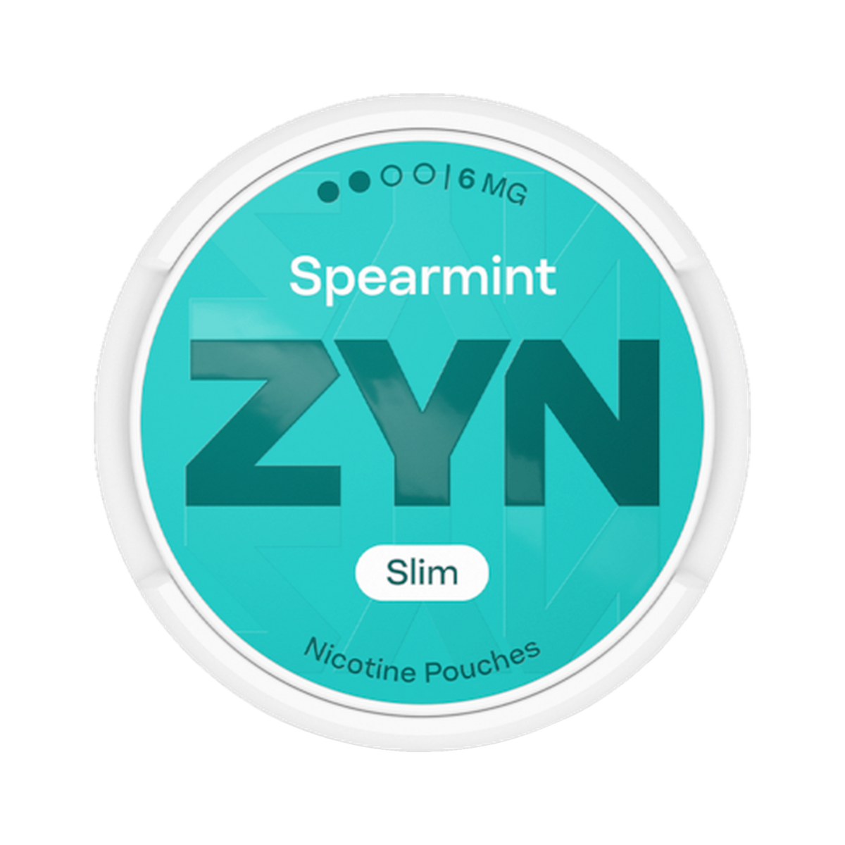 ZYN Spearmint Slim 6mg (S2) can, front