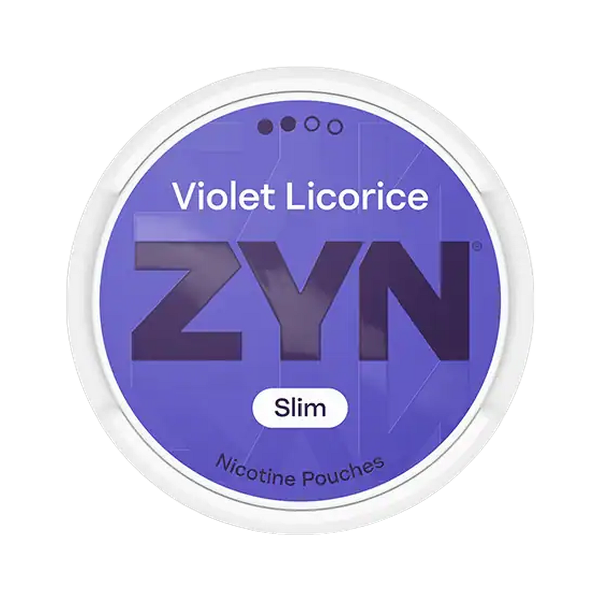 ZYN Violet Licorice Slim 6.5mg (S2) | Bäst före: 01/09/2026 can, front