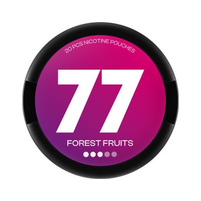 77 Forest Fruits Medium, envase, vista frontal