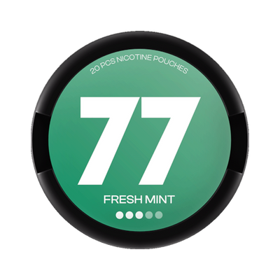 77 Fresh Mint, envase, vista frontal