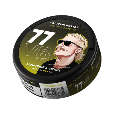 77 Liquorice Citrus VB Medium, Dose, Vorderansicht