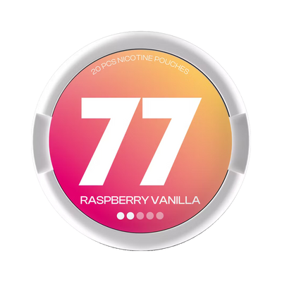 77 Raspberry & Vanilla Light, envase, vista frontal