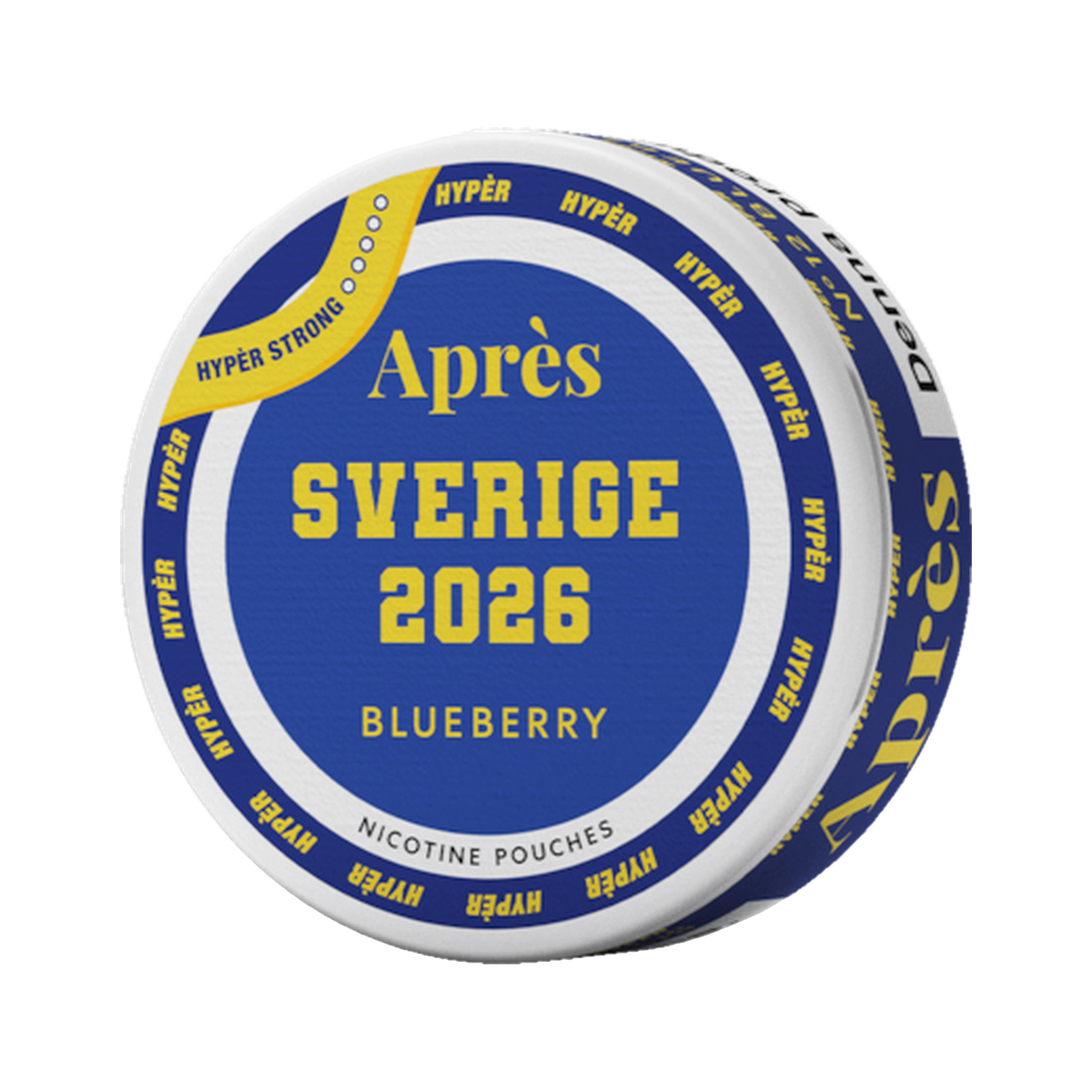 APRÈS Blueberry Hyper Strong, envase, vista frontal