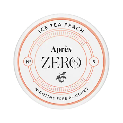 APRÈS Ice Tea Peach Zero, envase, vista frontal