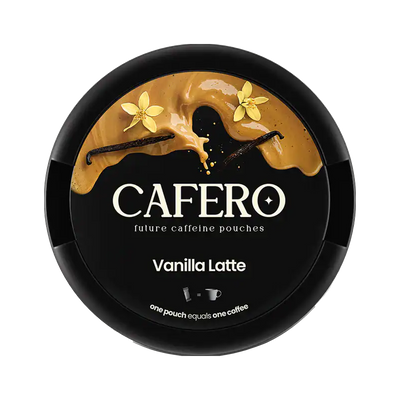 Cafero Vanilla Latte Caffeine | Bäst före: 01/08/2026, envase, vista frontal