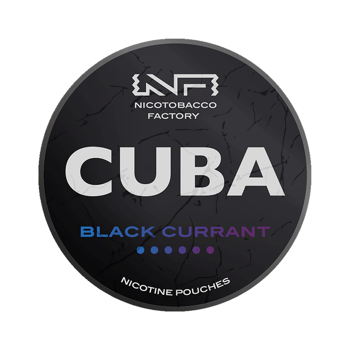CUBA Black Black Currant can, front