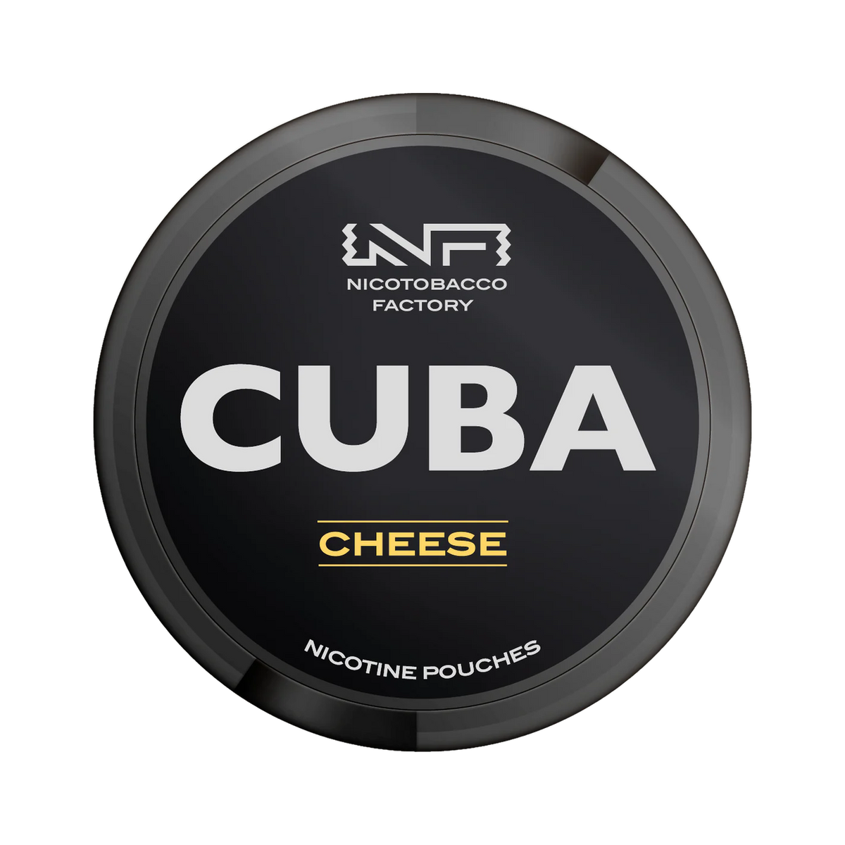 CUBA Black Cheese can, front