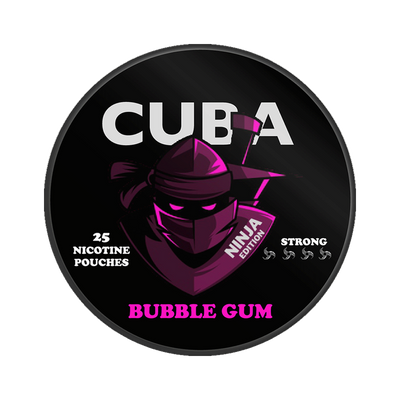 CUBA Ninja Bubble Gum, envase, vista frontal