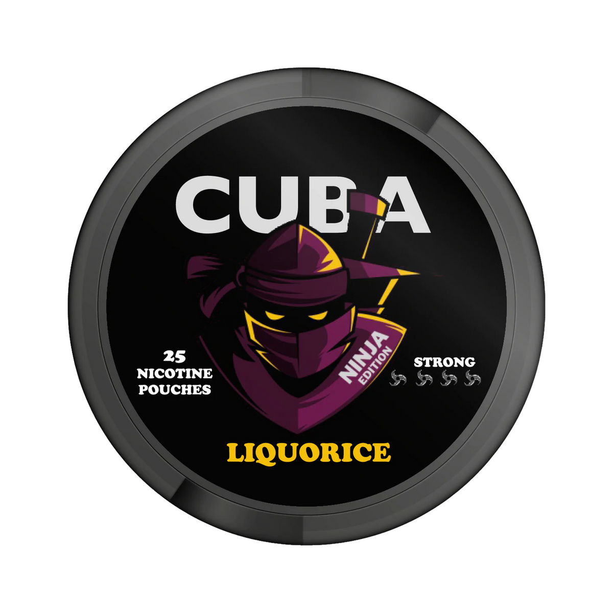 CUBA Ninja Liquorice can, front