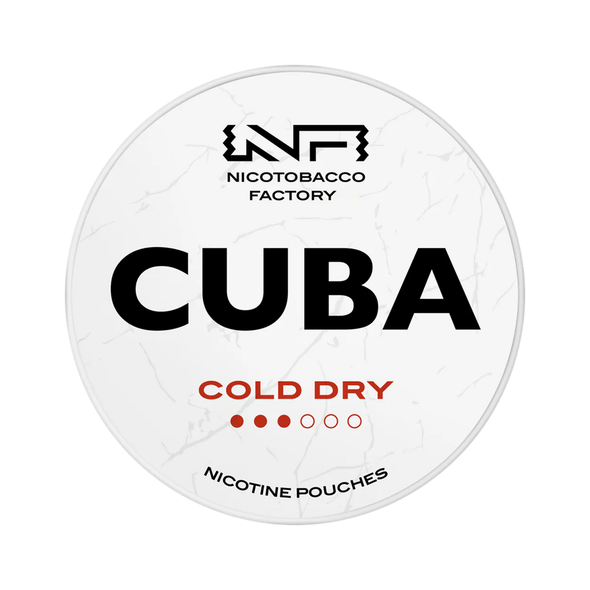 CUBA White Cold Dry nikotinpåsar, Dose