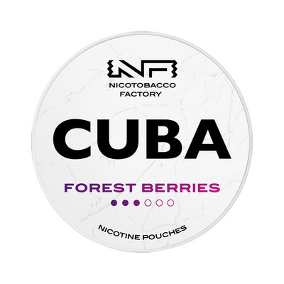 CUBA White Forest Berries can, front