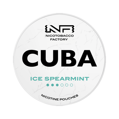 CUBA White Ice Spearmint can, front