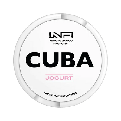 CUBA White Jogurt, envase, vista frontal