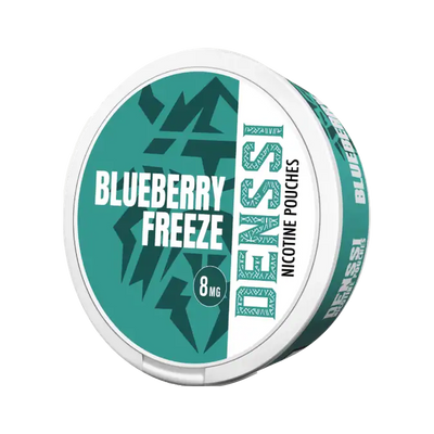 DENSSI Blueberry Freeze 8 mg, envase, vista frontal
