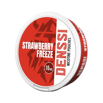 DENSSI Strawberry Freeze 16 mg, envase, vista frontal