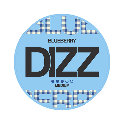 DIZZ Blueberry Medium, envase, vista frontal