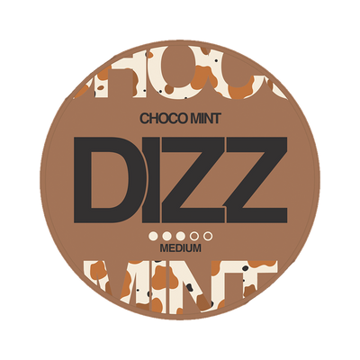 DIZZ Chocomint Medium, envase, vista frontal