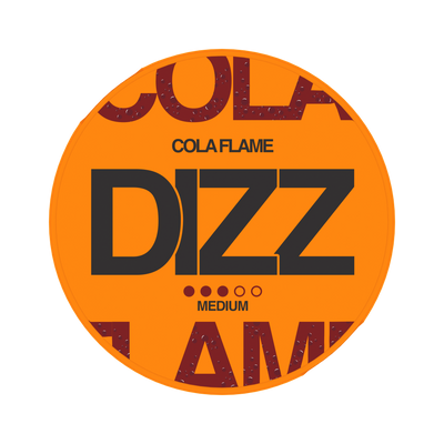 DIZZ Cola Flame Medium, envase, vista frontal