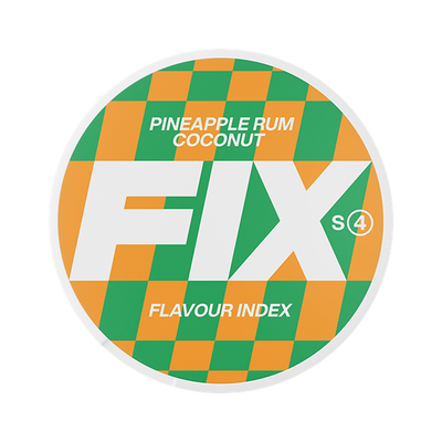 FIX Pineapple Rum Coconut Slim nikotinpåsar, envase